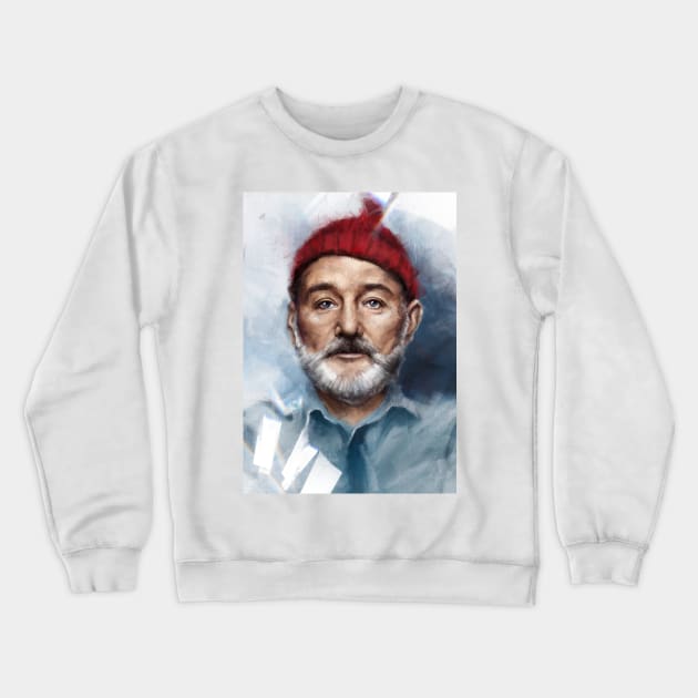 Steve Zissou Crewneck Sweatshirt by dmitryb1